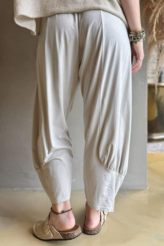 Jo Jo Quirky Classic Barrel Pant Stone